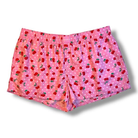 Joy Spun Other - ❌❌NOT FOR SALE Joy Spun Cherry Print Flannel Pajama Shorts Sz L